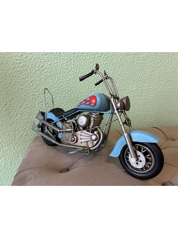 Moto metal azul 37x23x14cm 1