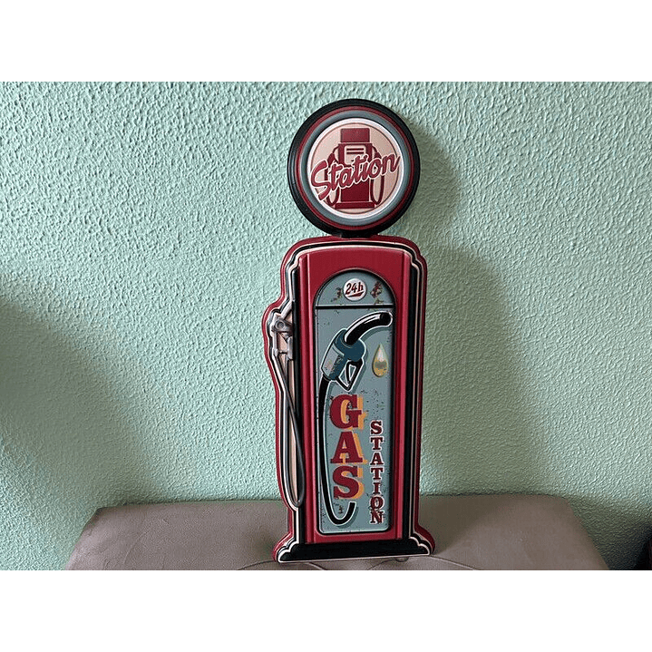GAS STATION 63cmx23cm 1