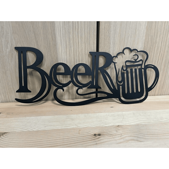 PLACA BEER METAL 40cm 1