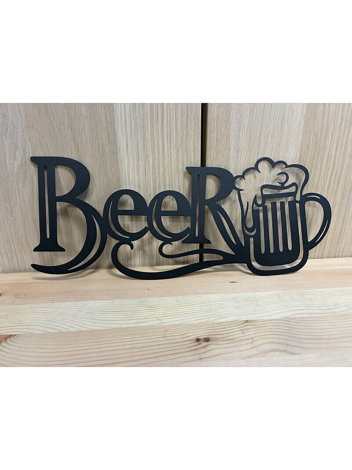 PLACA BEER METAL 40cm 1