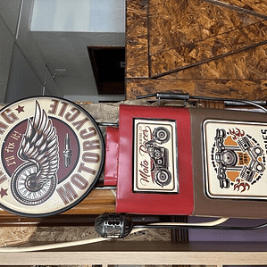 Racing Motorcycle 79x40cm