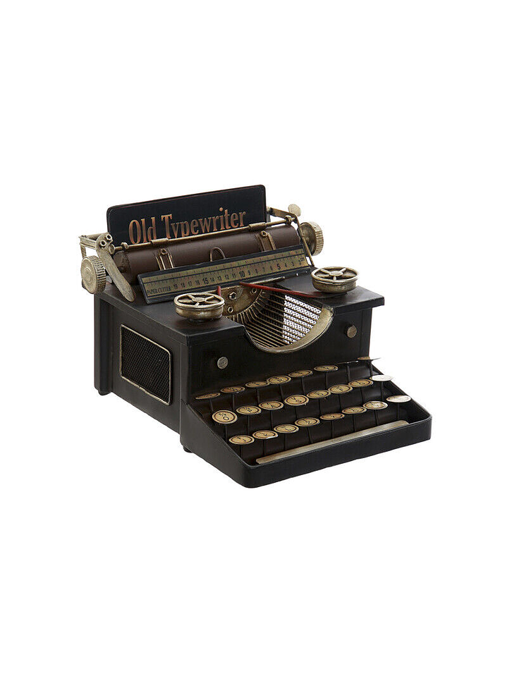 Maquina de escrever metal 18x25x25cm 1