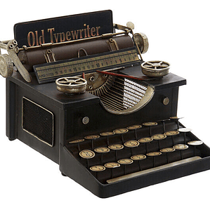 Maquina de escrever metal 18x25x25cm