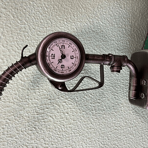 RELOGIO PISTOLA DE GAS METAL 36X15X8cm