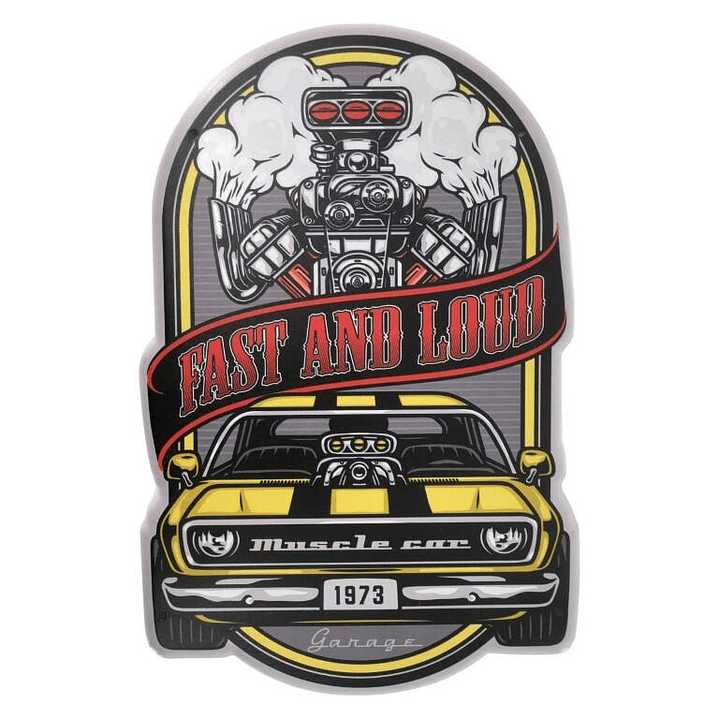 Fast and Loud 31x20cm 1