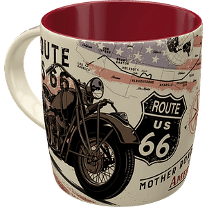 ROUTE 66 MAP CANECA