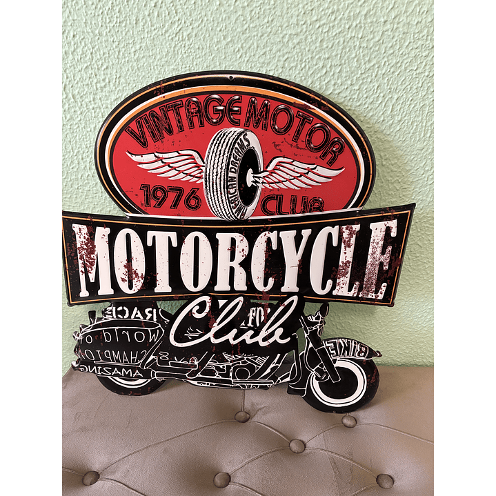 VINTAGE MOTORCYCLE 50cmx50cm 1