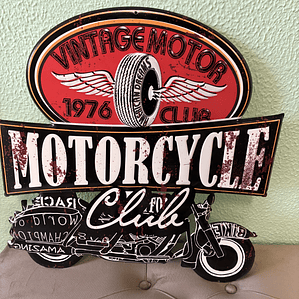 VINTAGE MOTORCYCLE 50cmx50cm