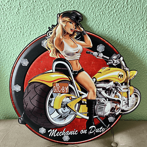 MECHANIC ON DUTY 45cmx45cm