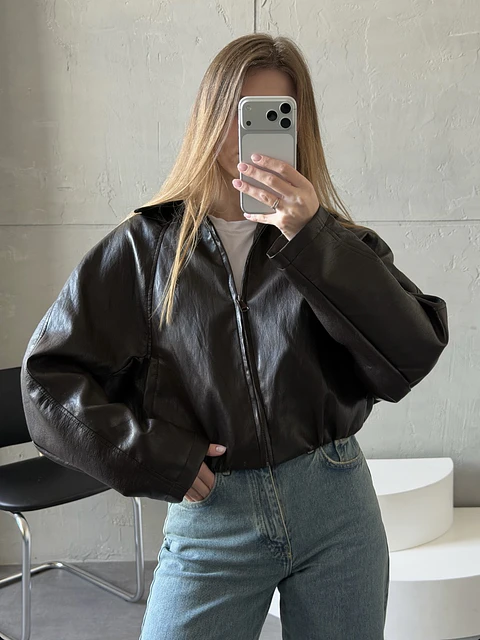 Cazadora Cropped