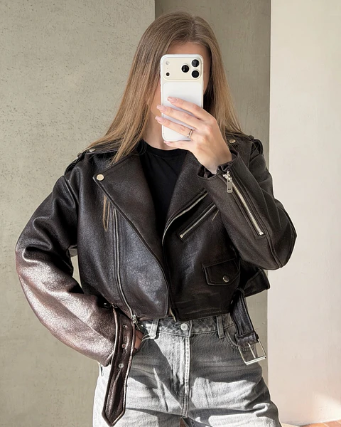 CAZADORA BIKER POCKET 