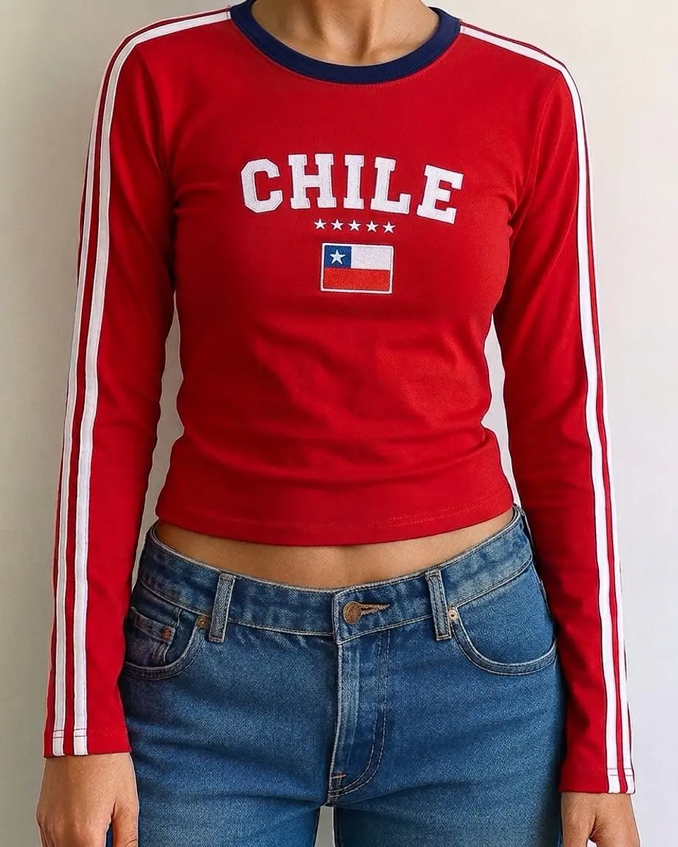Baby Tee Chile Manga larga 1