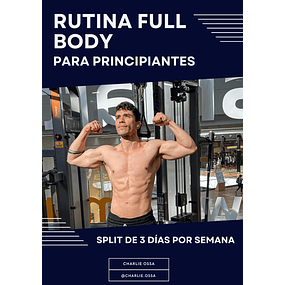 RUTINA FULL BODY PARA PRINCIPIANTES