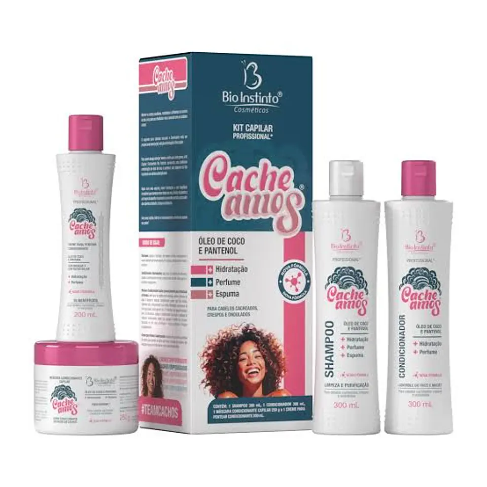 KIT 4 ITENS CACHEAMOS BIO INSTINTO 1