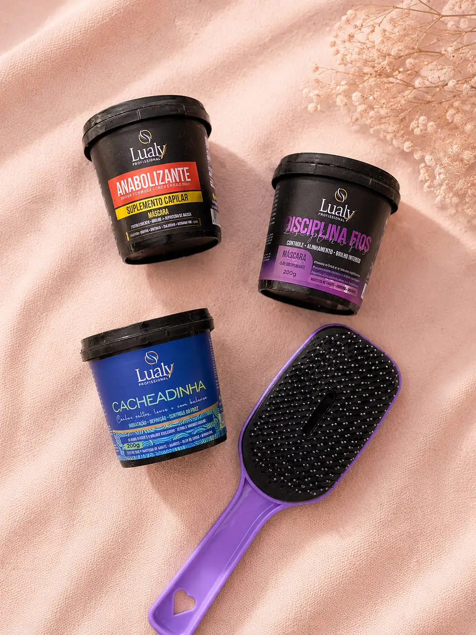 KIT CRONOGRAMA DE MASCARAS + ESCOVA RAQUETE 1