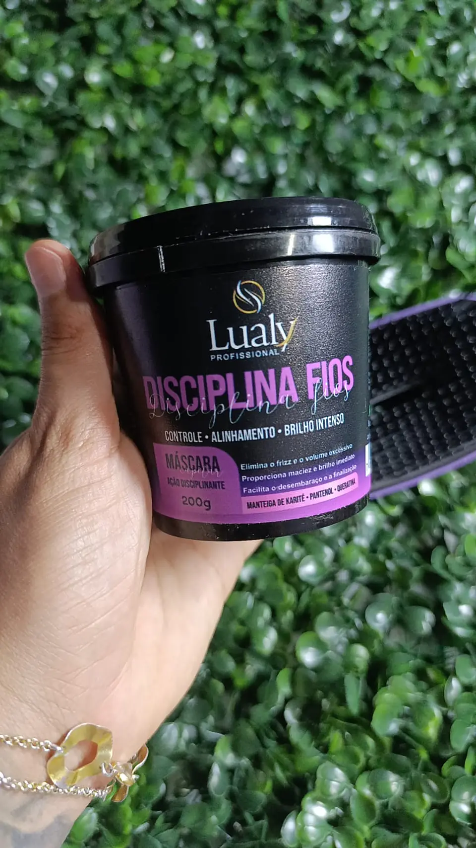KIT MASCARA DISCIPLINA FIOS + ESCOVA RAQUETE 1