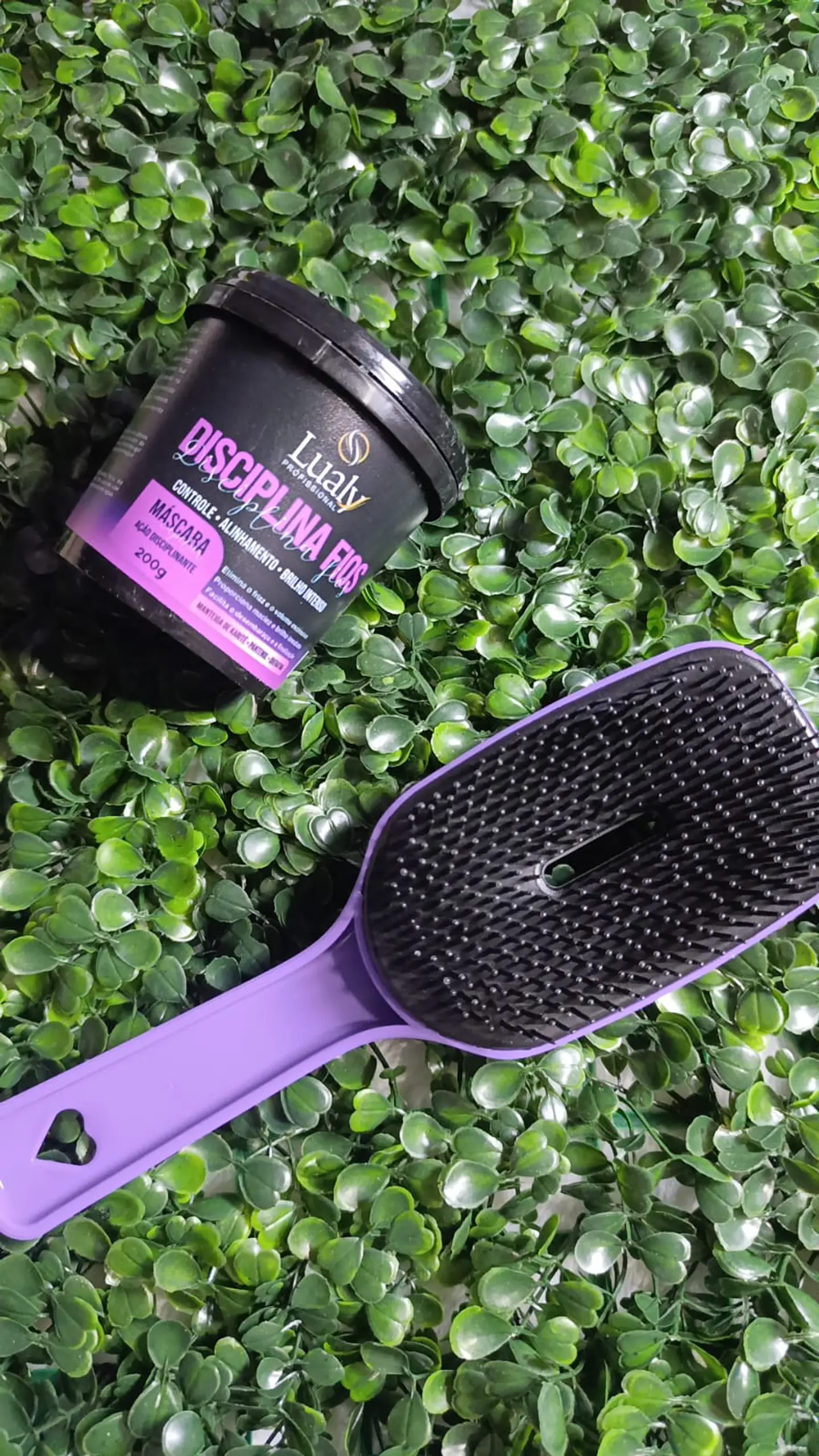 KIT MASCARA DISCIPLINA FIOS + ESCOVA RAQUETE 2