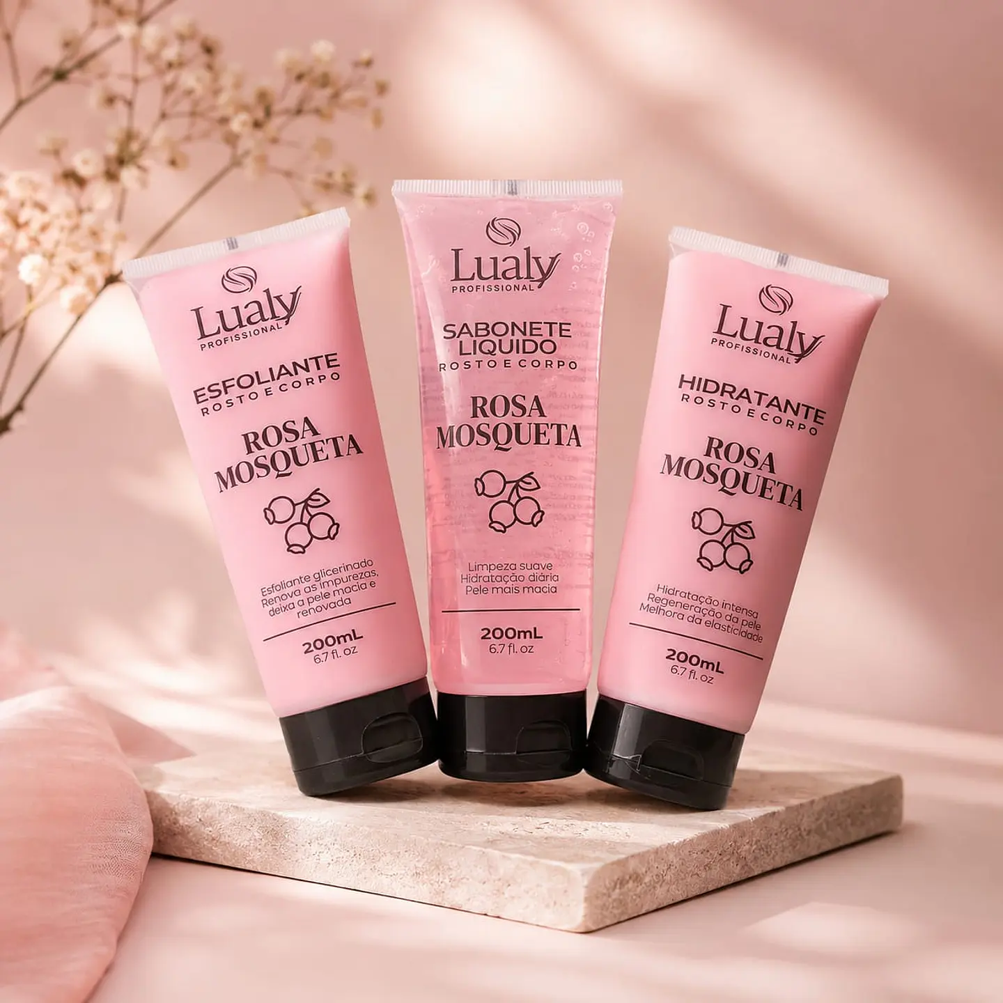 KIT CORPORAL COMPLETO ROSA MOSQUETA - LUALY 1
