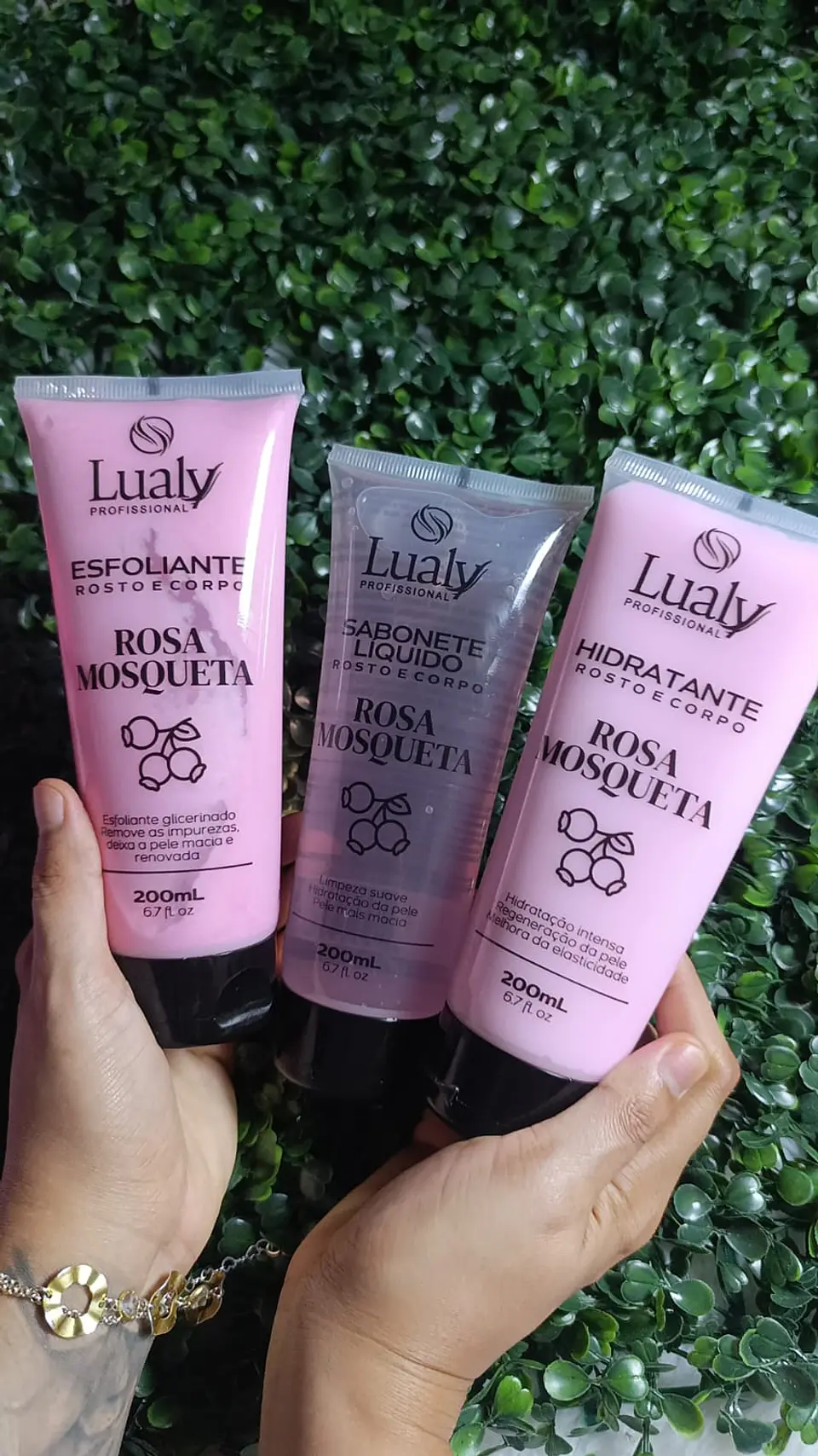 KIT CORPORAL COMPLETO ROSA MOSQUETA - LUALY 2