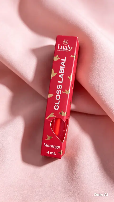 GLOSS LABIAL MORANGO 4ML - LUALY