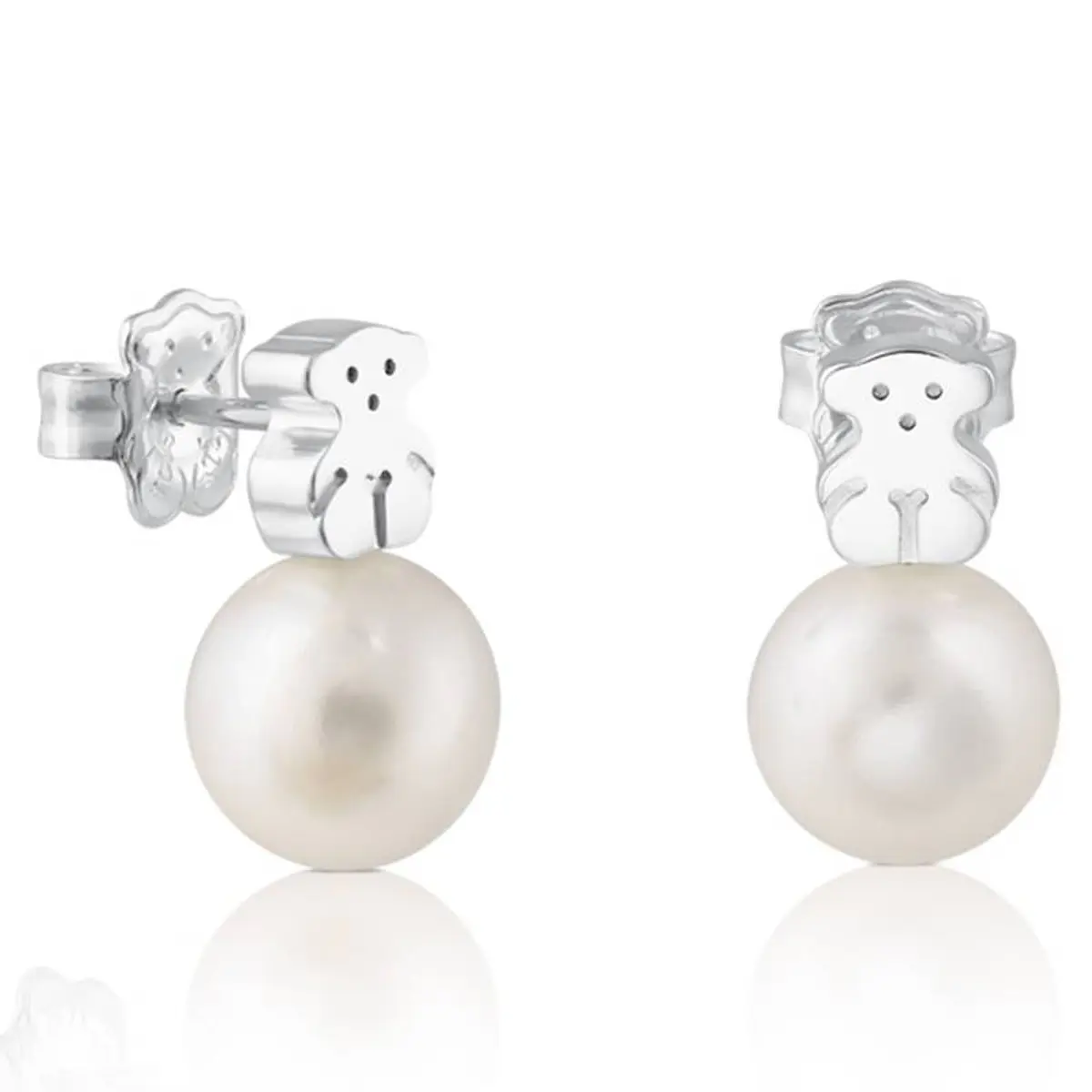 Pendientes Bear Perlas grandes