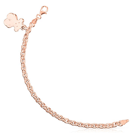 Pulsera Sweet Dolls de Plata Vermeil rosa con Charm