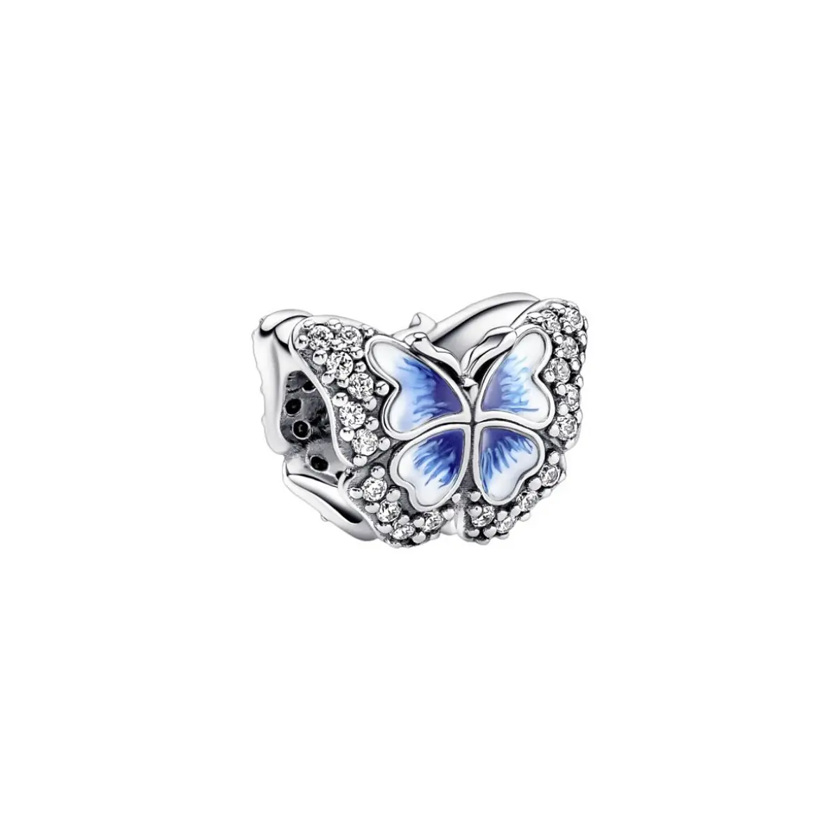 Charm Dije Plata 925 Mariposa Azul