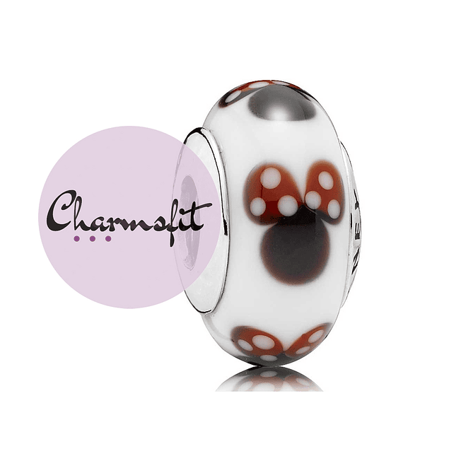 Charm Cristal Murano Situeta de Minnie