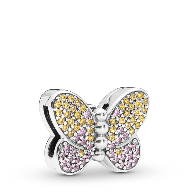 Charm Mariposa Pulsera plana