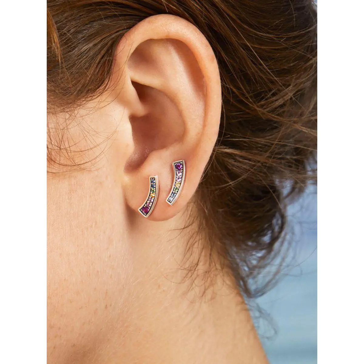 Pendientes Arcoiris Multicolor