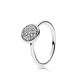 Anillo Gota Brillante Blanco