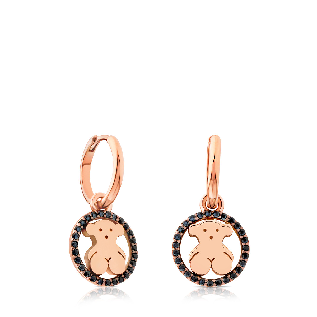 Oro Rosa Pendientes Erma De Plata Tous Pendientes Camille De Plata