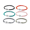 Pulsera de varias hebras para Charms con cierre redondo