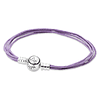 Pulsera de varias hebras para Charms con cierre redondo