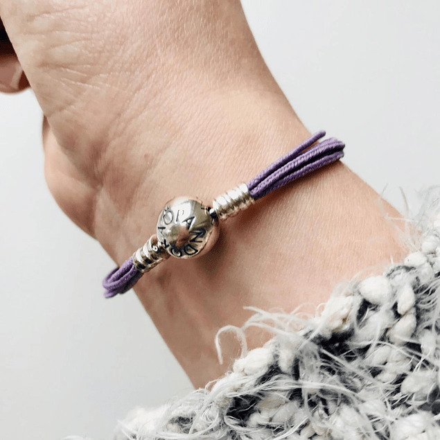 Pulsera de varias hebras para Charms con cierre redondo