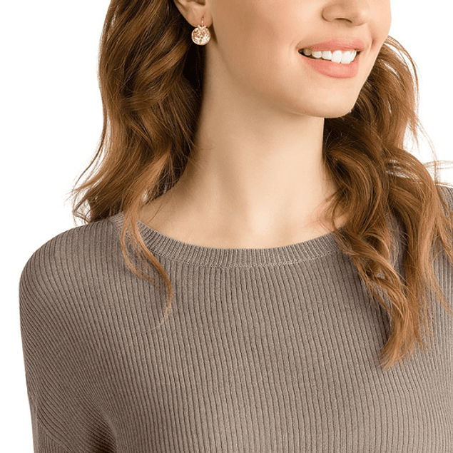 Pendientes Bella con Cristal Amarillo y blanco Baño de oro