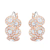  Aros Criollas Angelic Oro Rosa con cristales blancos 