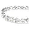 Pulsera de Cristales Blancos Cortes Mixtos