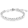 Pulsera de Cristales Blancos Cortes Mixtos