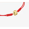 Pulsera Roja Protección y Oso Bear Bold Vermeil Gold