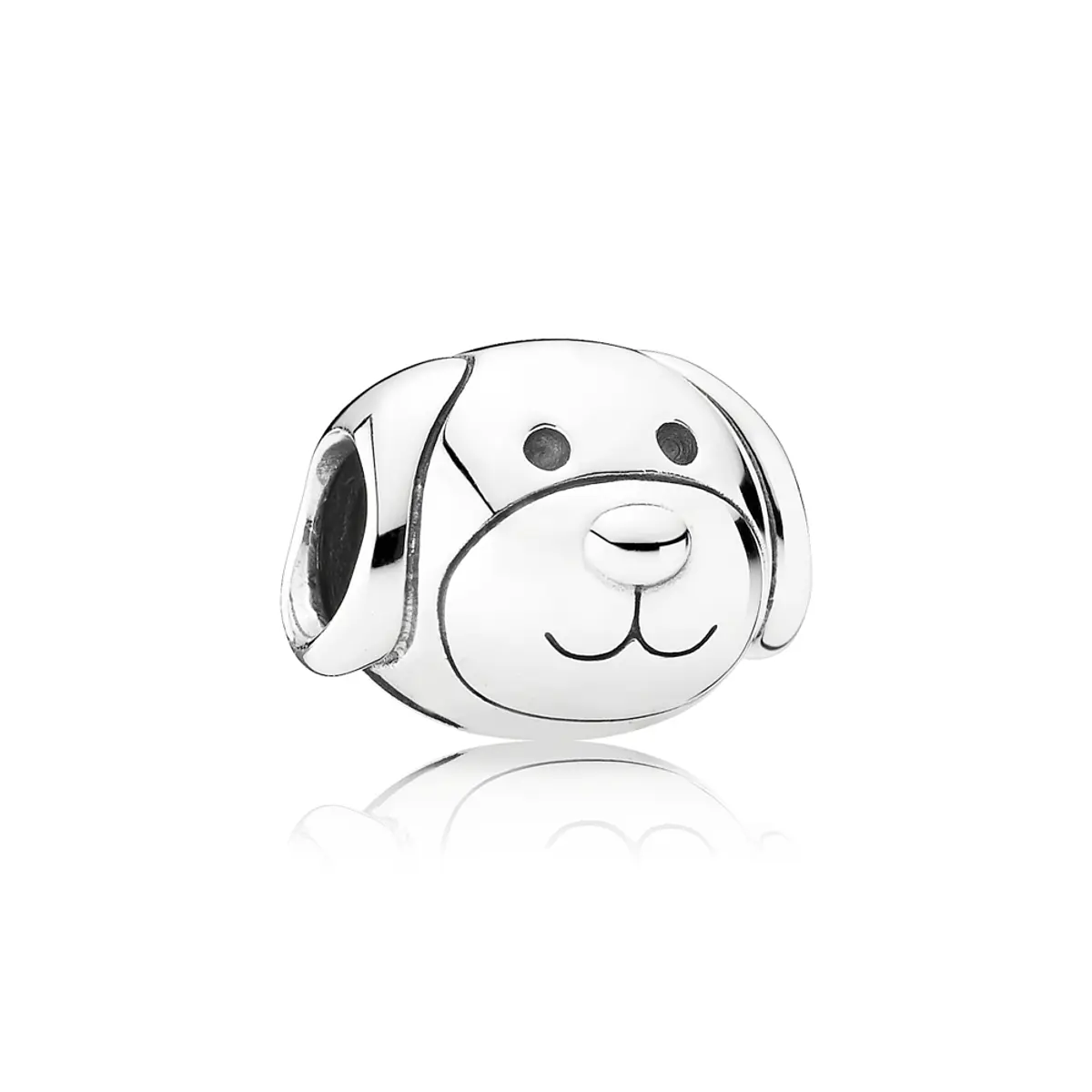 Charm Dije Perrito Huellita con Huesito en Plata 925