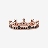 Anillo Corona Rosé y negro