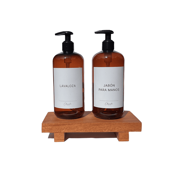 2 Envases PET + Bandeja Gardenia