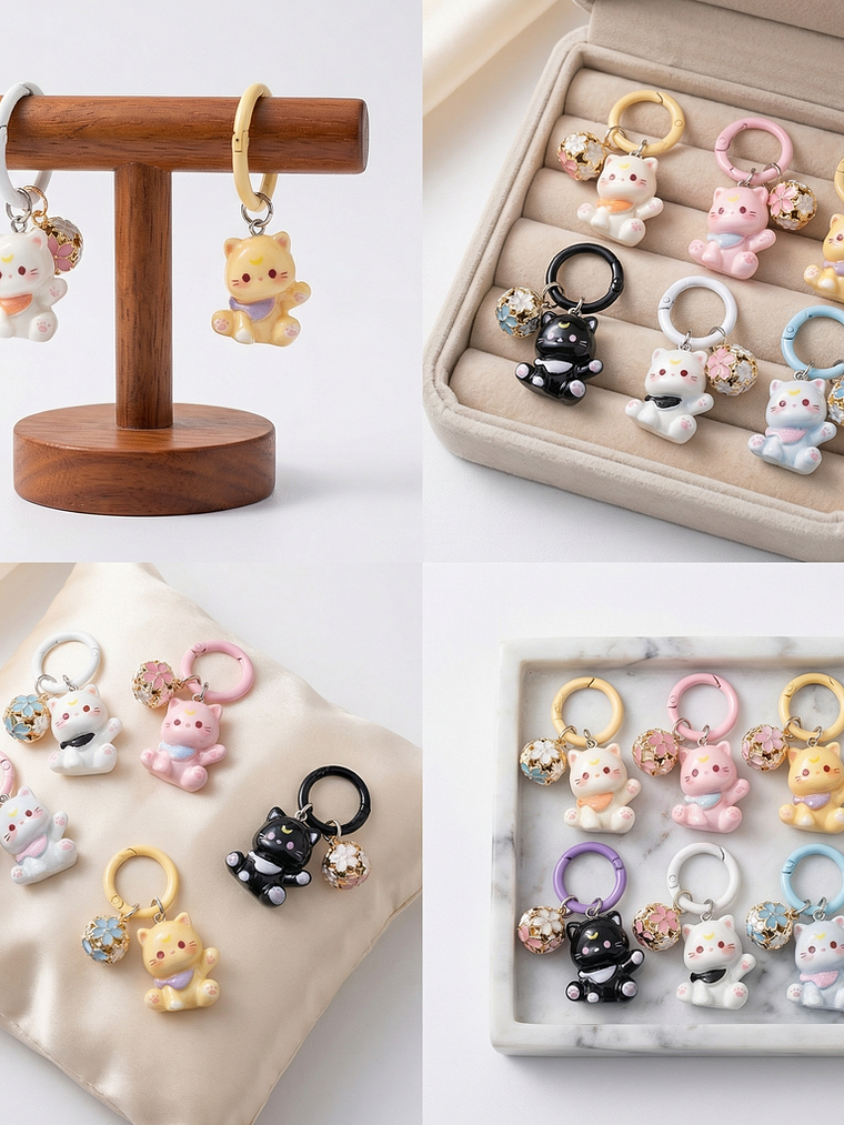 Mini Llaveros Kawaii Kitten 4