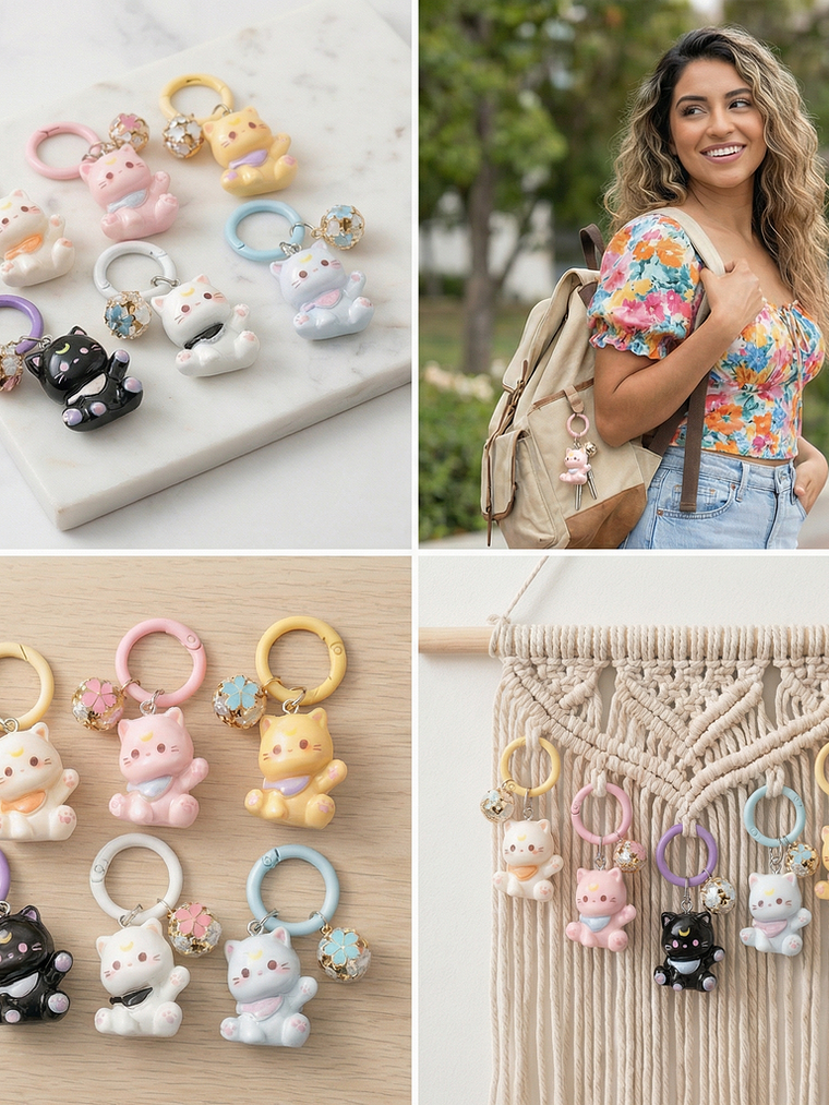 Mini Llaveros Kawaii Kitten 1