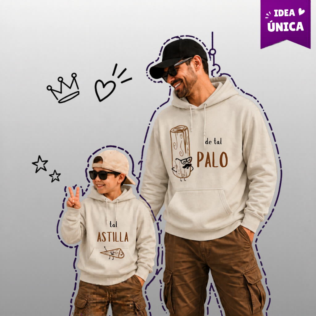 Pack Hoodie Padre e Hijo – De Tal Palo, Tal Astilla 1