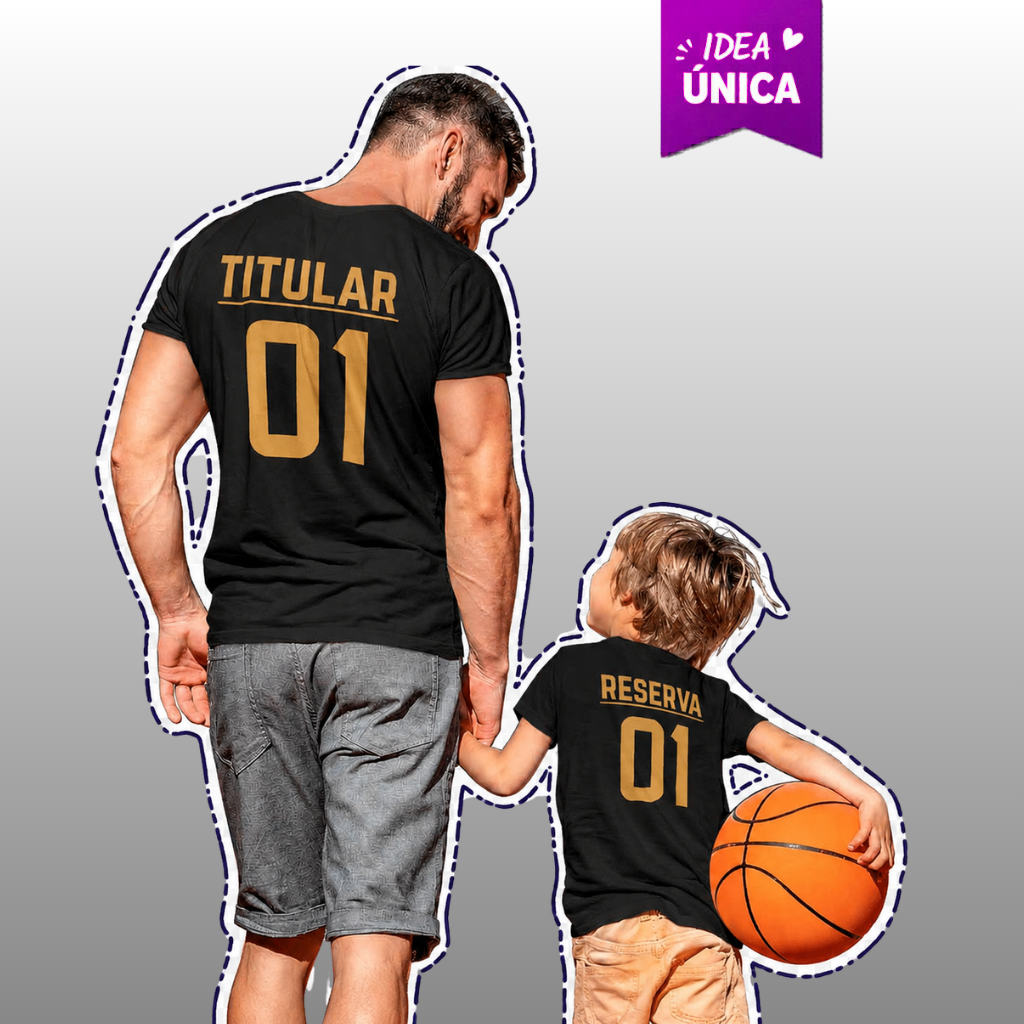Pack Poleras Personalizadas Padre e Hijo/Hija 1