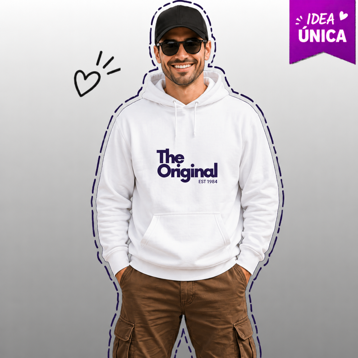 Hoddie Blanco The Original Est 5