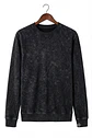 Poleron Clásico Fleece Negro Acid Wash - Miniatura 3