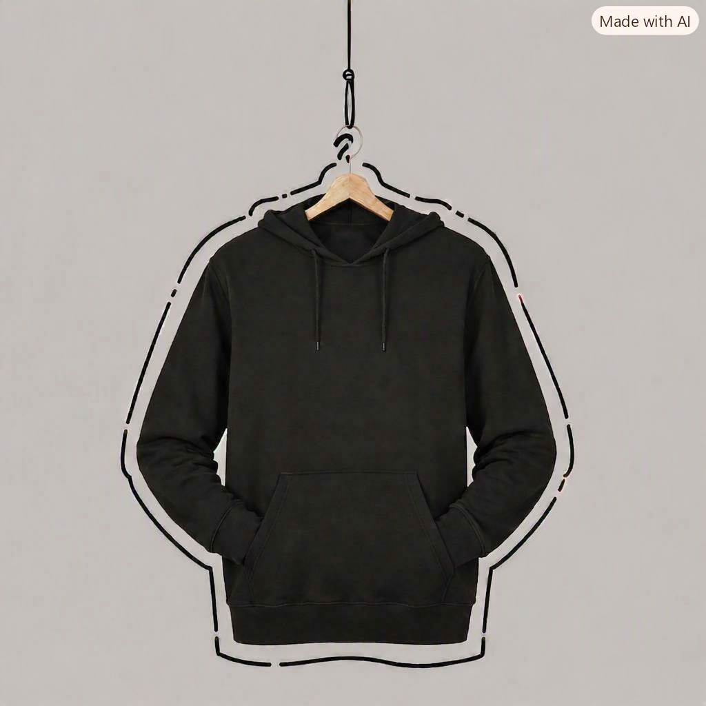 Poleron Hoodie Negro 1